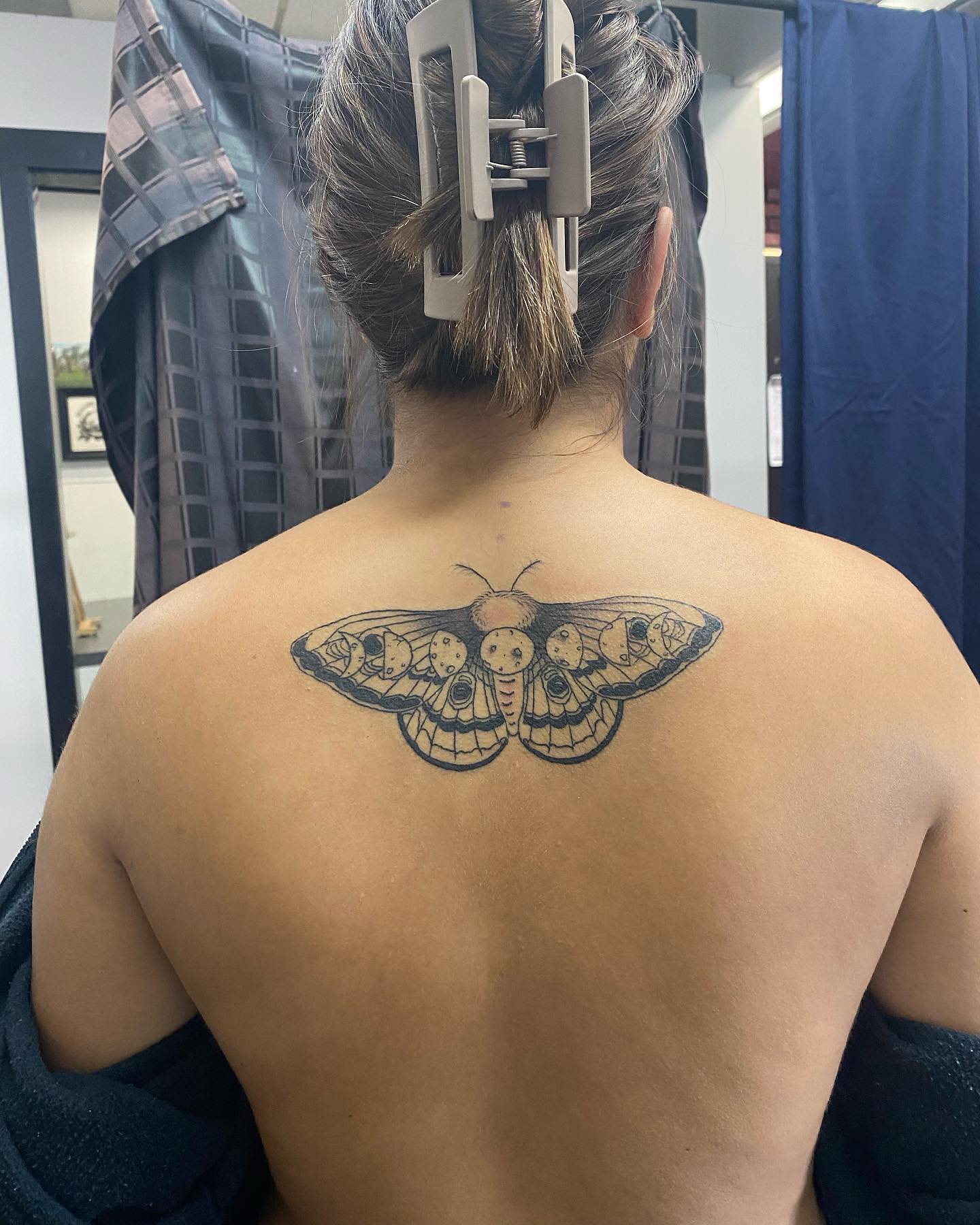 Black Witch Moth Tattoo