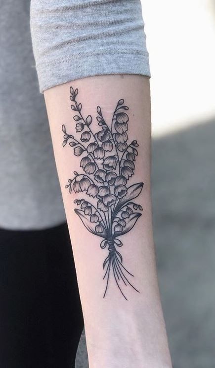 Bouquet of Lilies of the Valley Tattoo