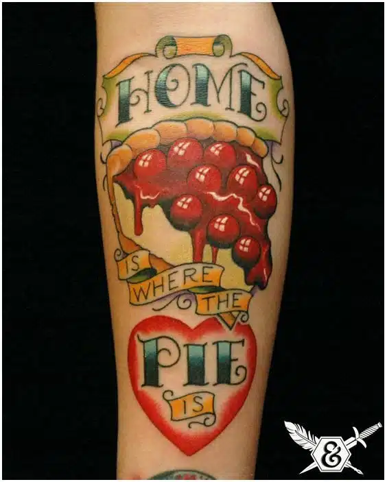 Cherry pie tattoo