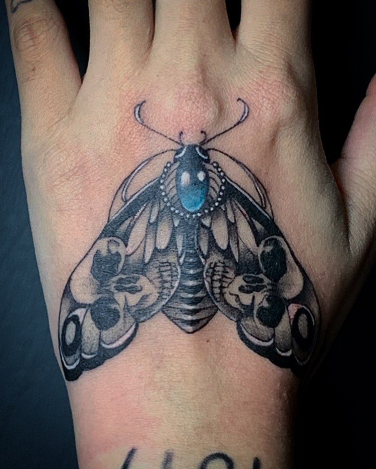 175+ Death Moth Tattoo Designs To Help Embrace The Darkside