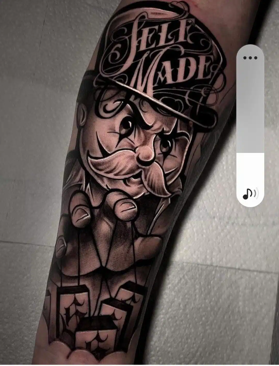 Monopoly Man Tattoo