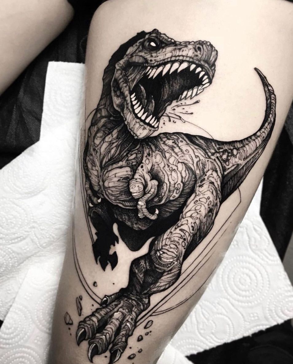 50 Velociraptor Tattoo Designs For Men  Dinosaur Ink Ideas  Dinosaur  tattoos Tattoos Tattoo designs men