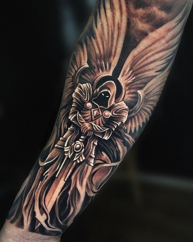 Azrael angel of death tattoo