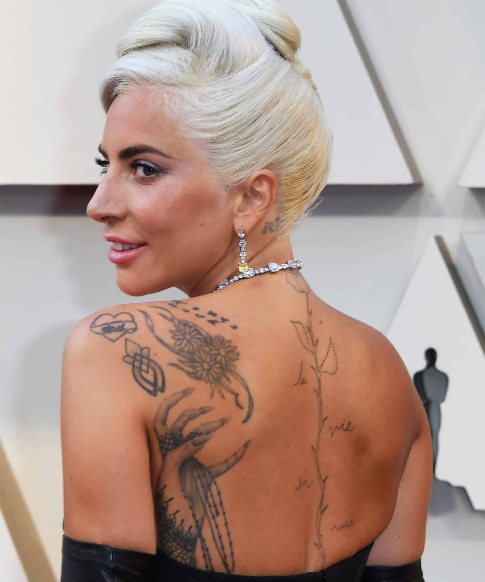 Lady Gaga rose tattoo