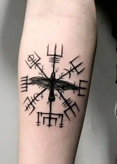 Norse symbols tattoo