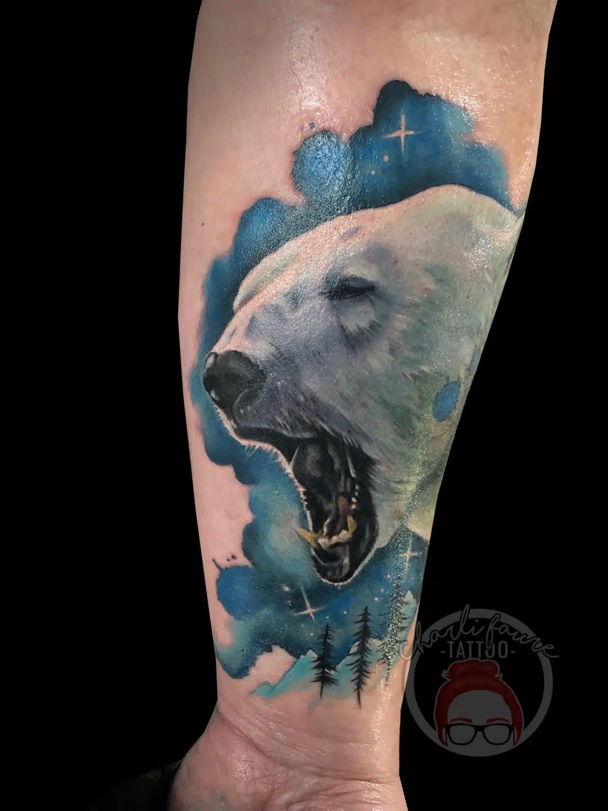 Polar bear tattoo