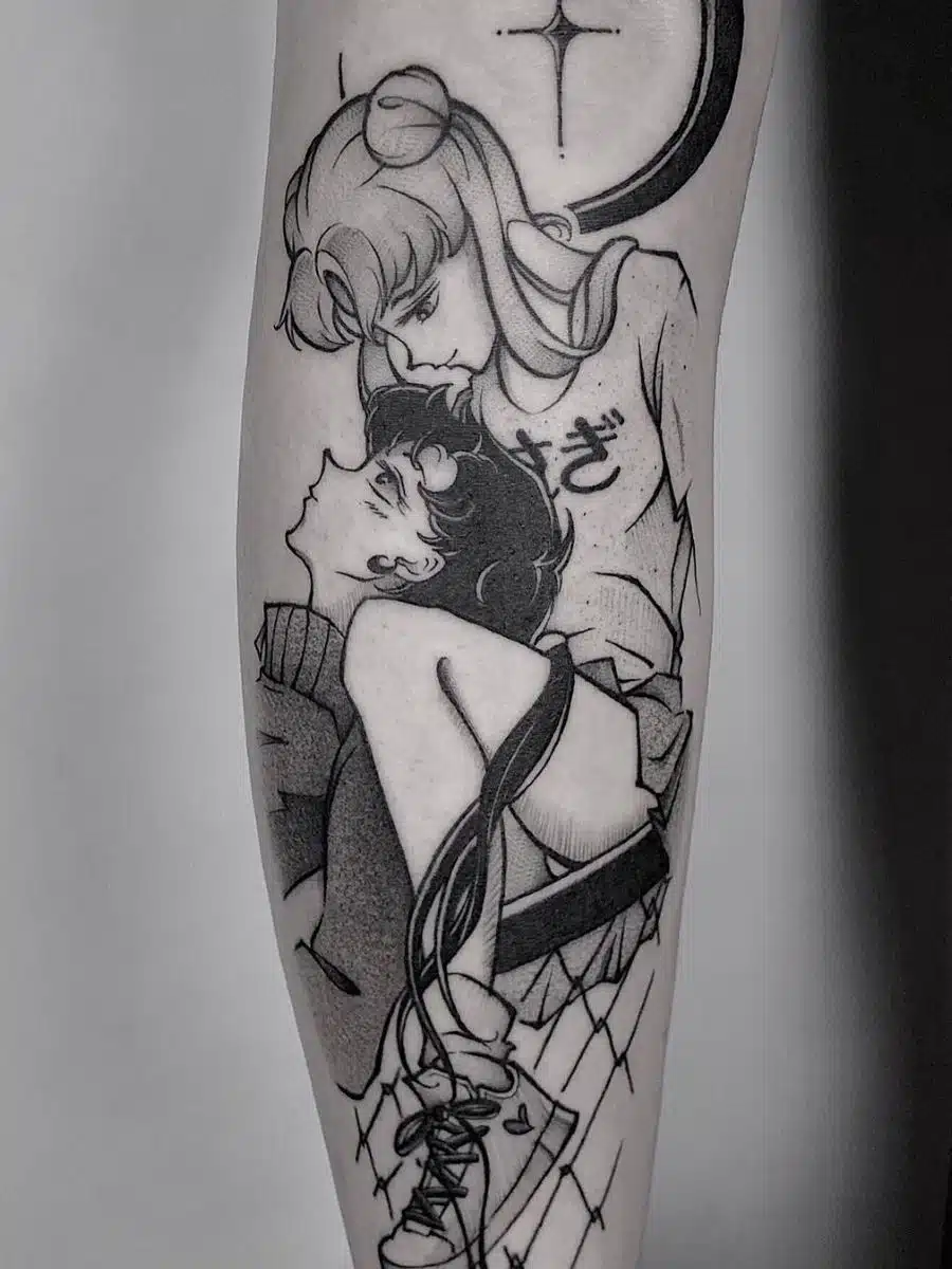 Sailor Moon anime tattoo