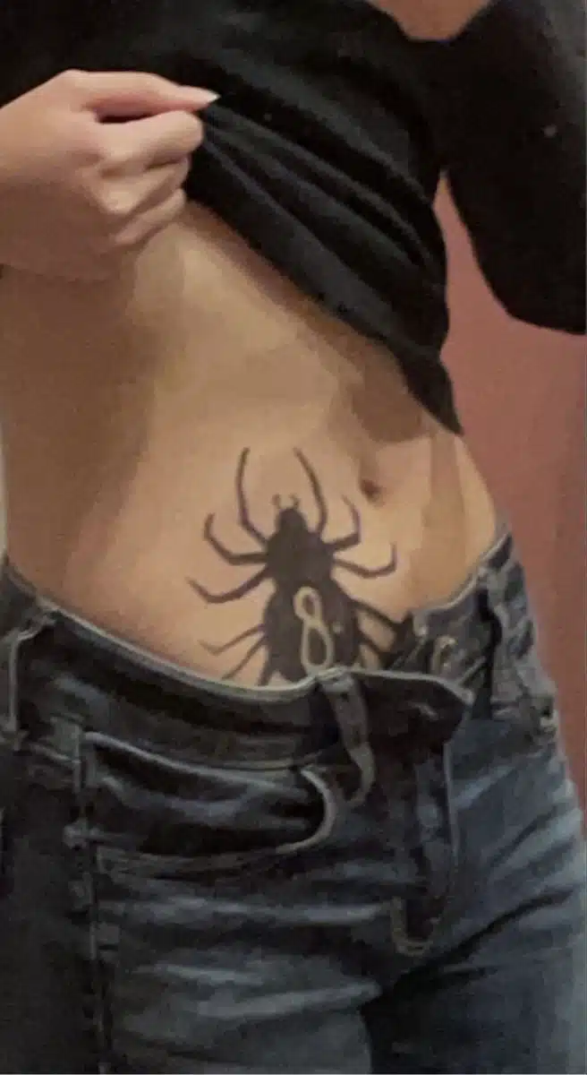 Shizuku spider tattoo