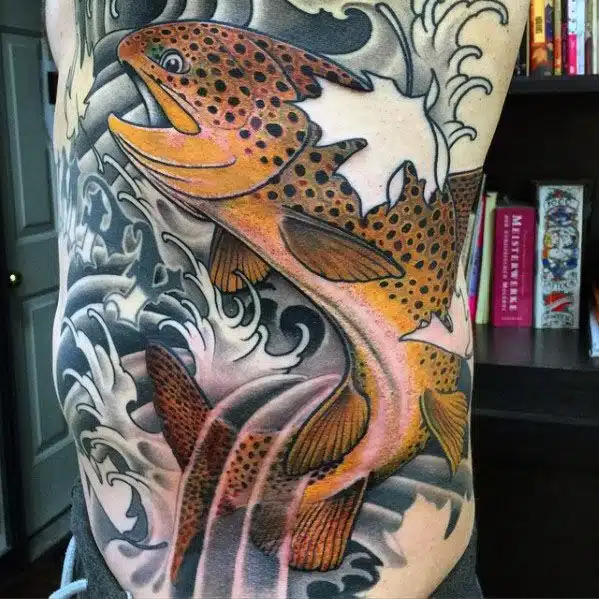 Speckled trout tattoo
