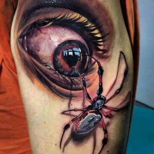 Spider 3d tattoo
