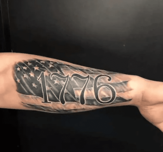 The American flag tattoo