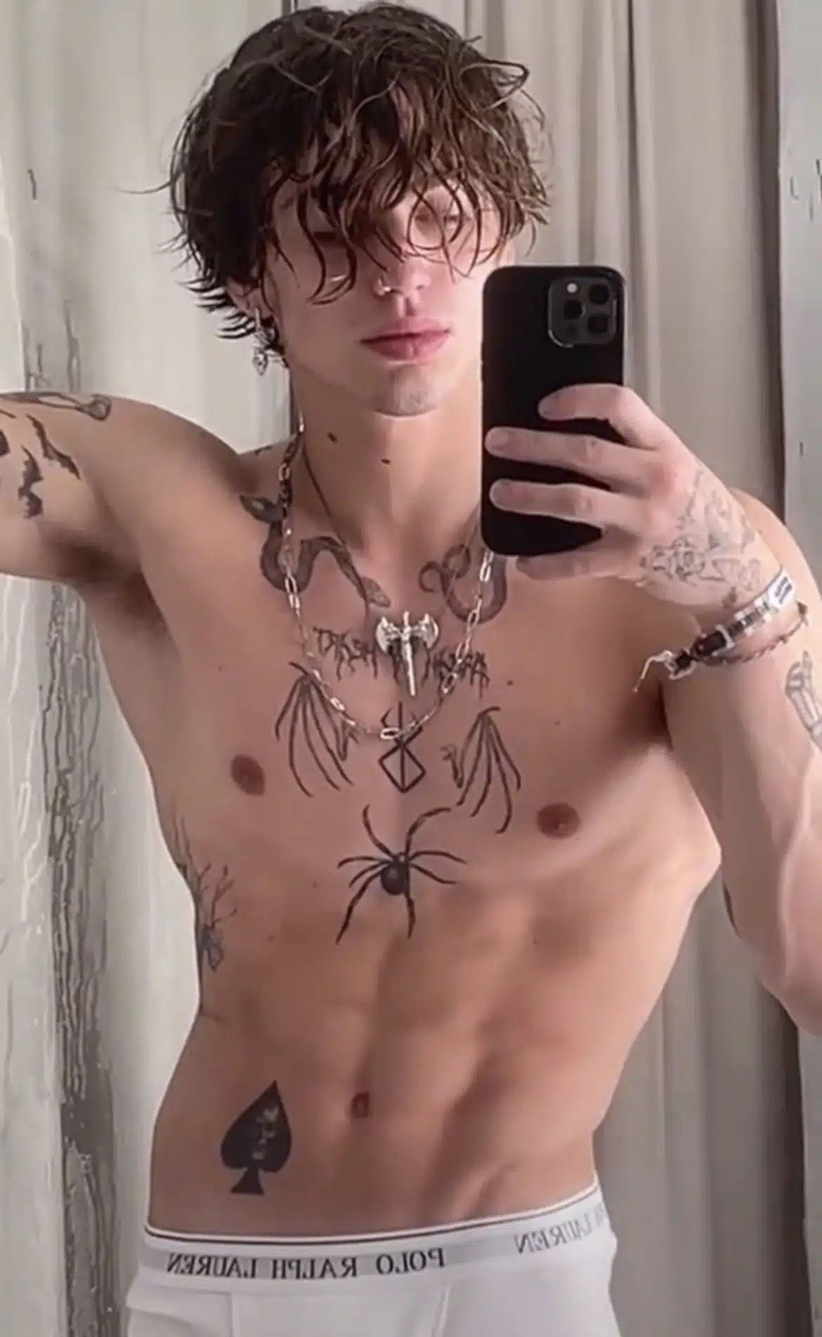 Vinnie hacker spider tattoo