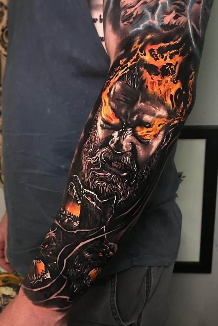 Marvel Villains Sleeve Tattoo by Alan Aldred TattooNOW