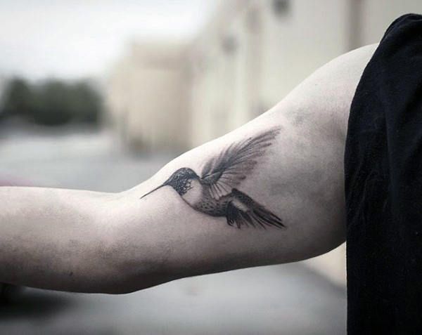 hummingbird in flight tattoo