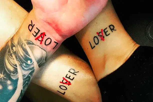 loser lover ankle tattoo