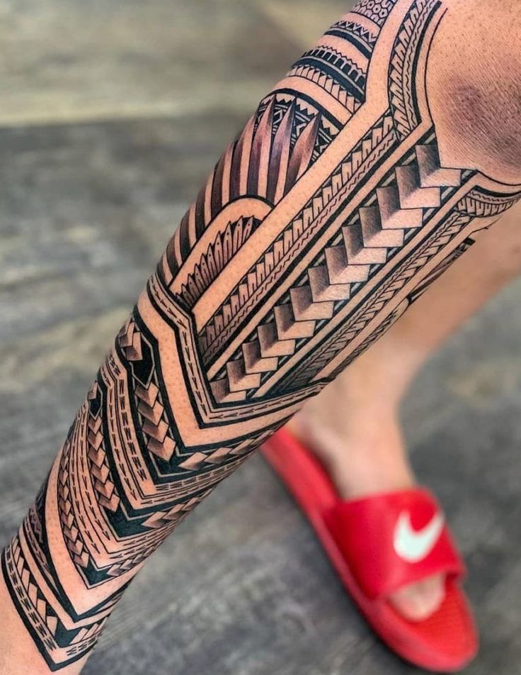 Discover 82+ mens tribal leg tattoos super hot - in.eteachers