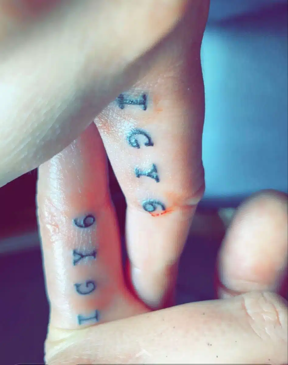 Igy finger tattoo