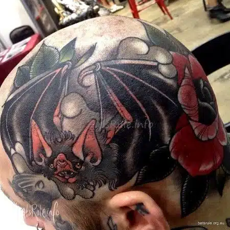 Japanese bat tattoo