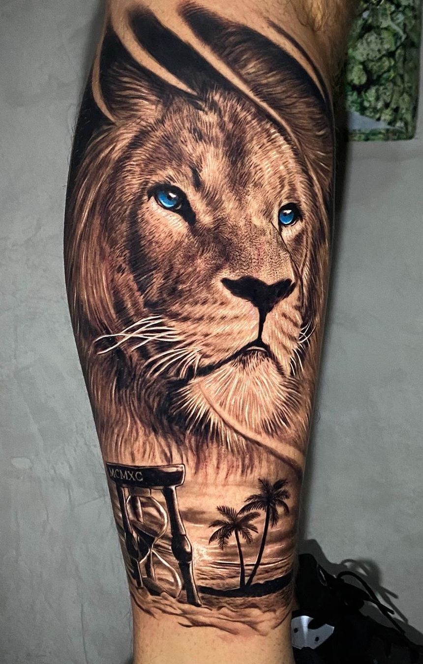 Lion Tattoo for Men