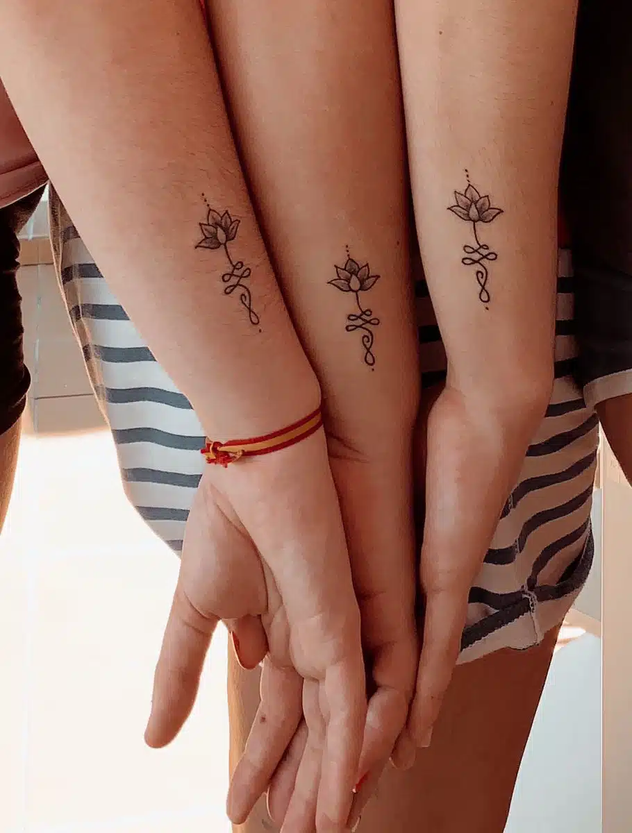 Lotus infinity tattoo