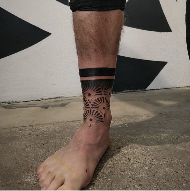 Mens ankle tattoos