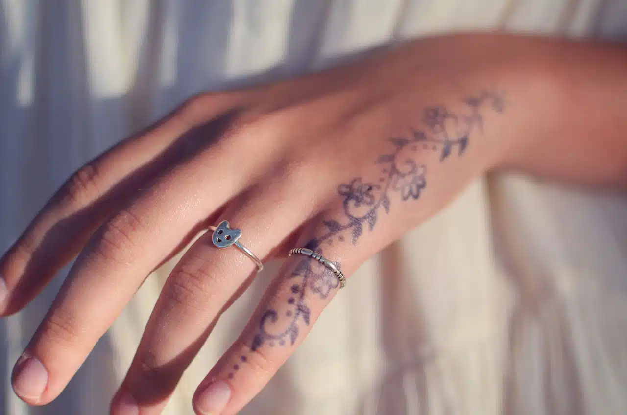 Side hand tattoos for women