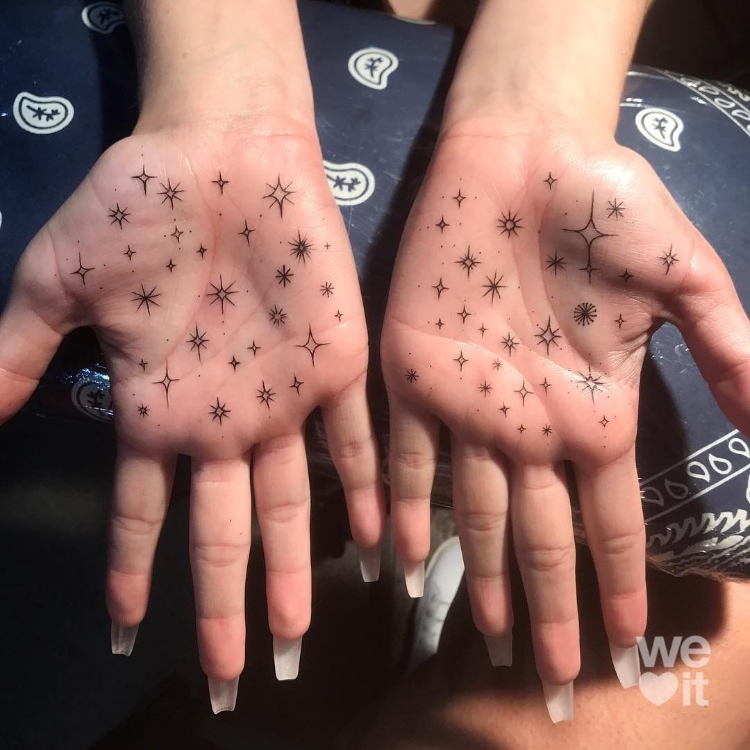 Stars Palm Tattoo