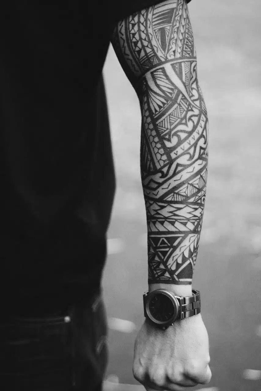 Tribal Forearm Tattoo For Men