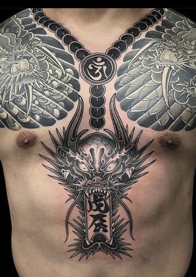 Yakuza bat tattoo