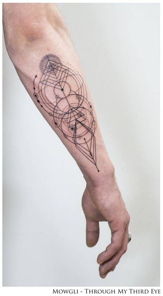 geometric style tattoo