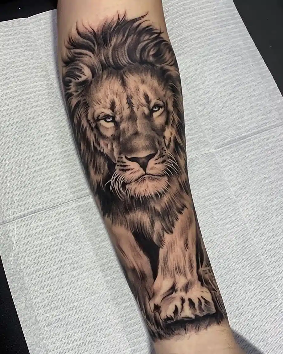 lion tattoo men