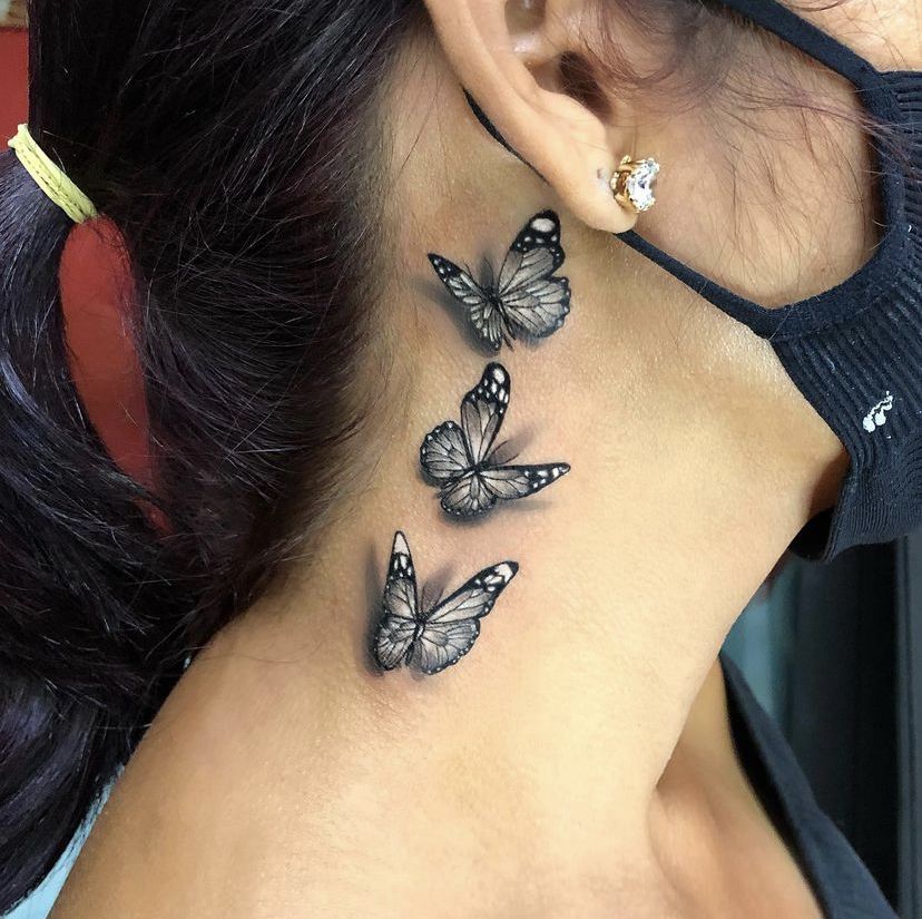 Tattoo Design for Women Tattoo Butterfly Personalized Tattoo - Etsy Finland