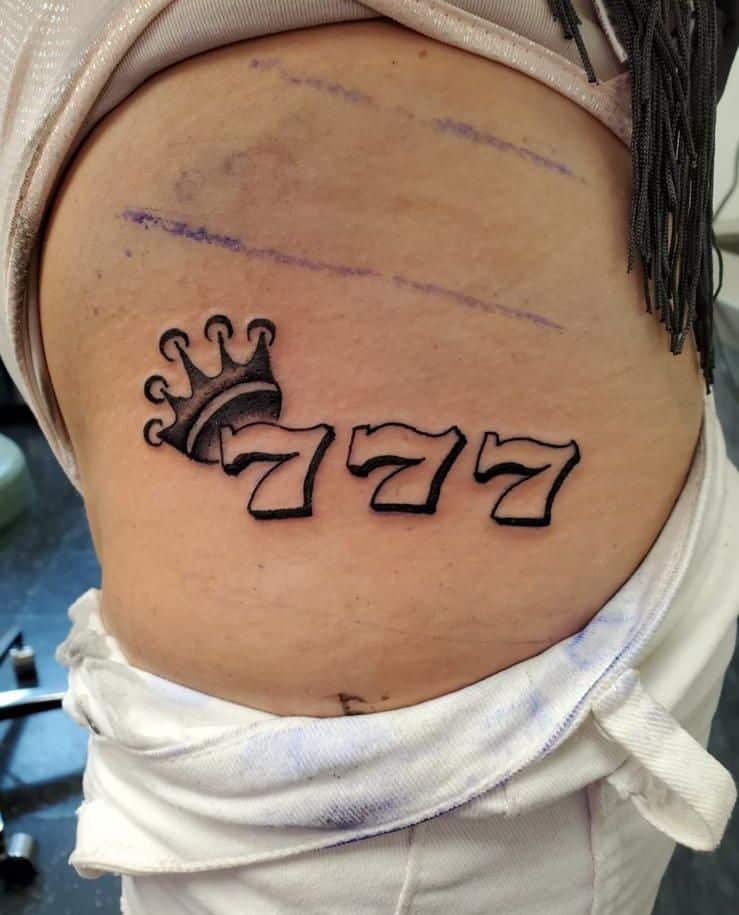 Is 777 tattoo lucky?