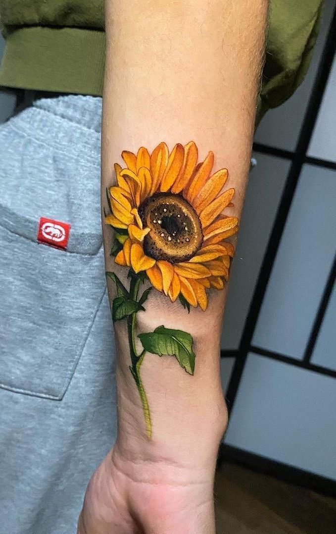 From Fields To Forever 124 Sunflower Tattoos As Brilliant Symbols Of  Growth  TATTOOGOTO
