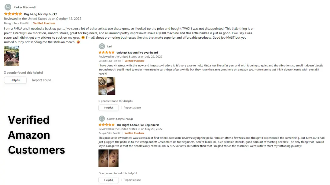 Amazon 5 star reviews
