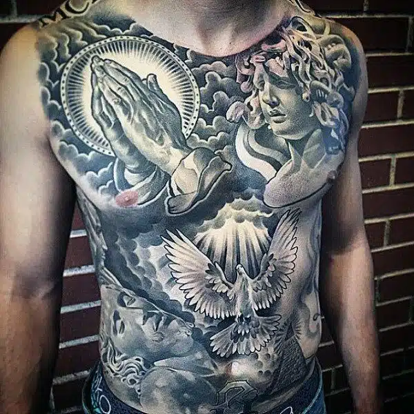 Cool Stomach Tattoos for Men