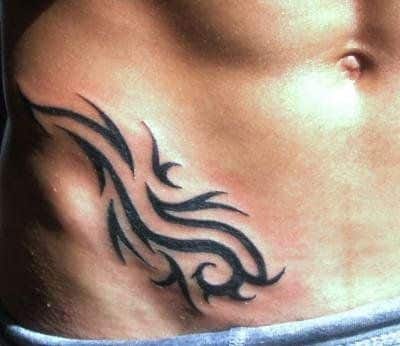 Tribal Stomach Tattoos for Men