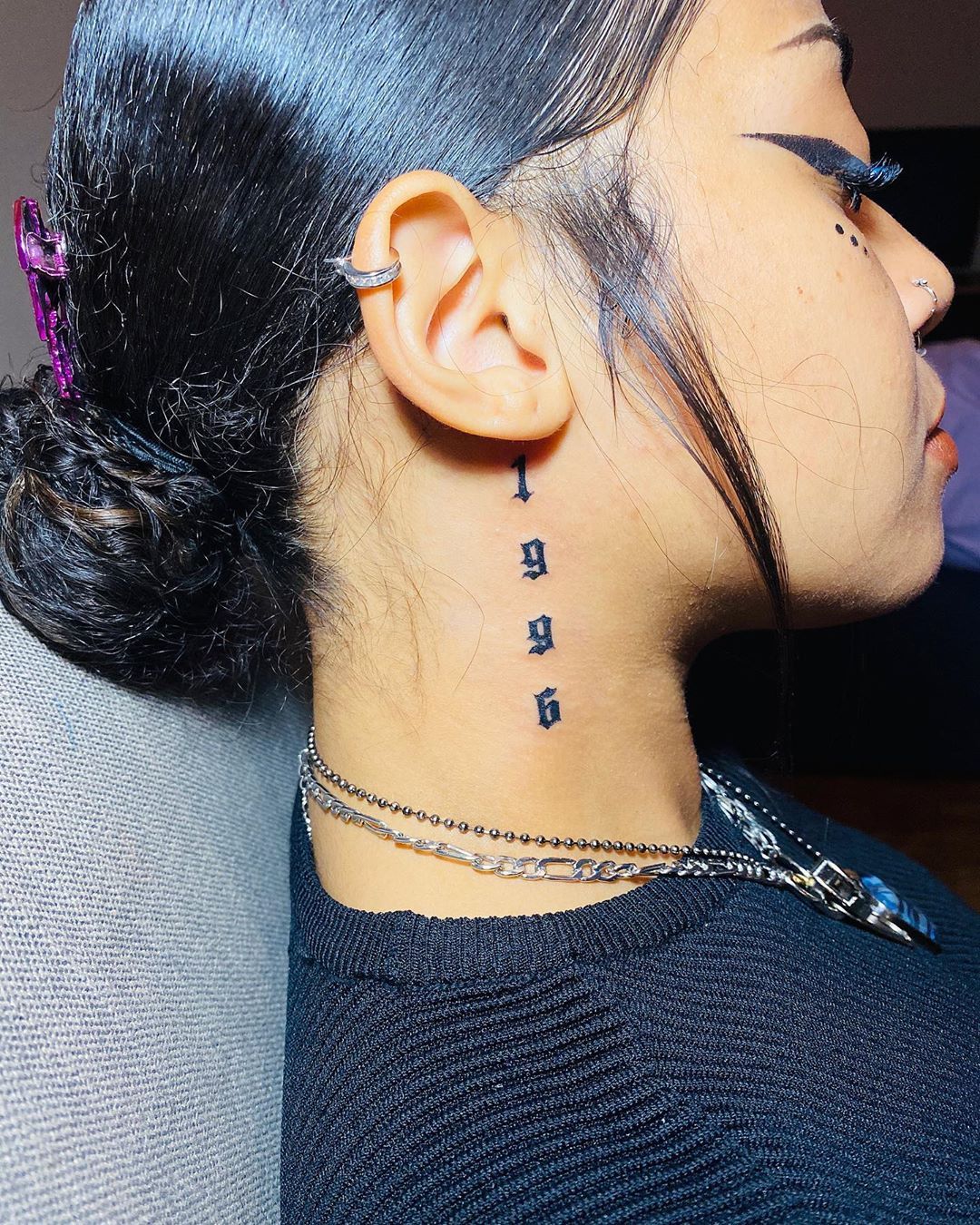 Neck tattoo placement ideas for women