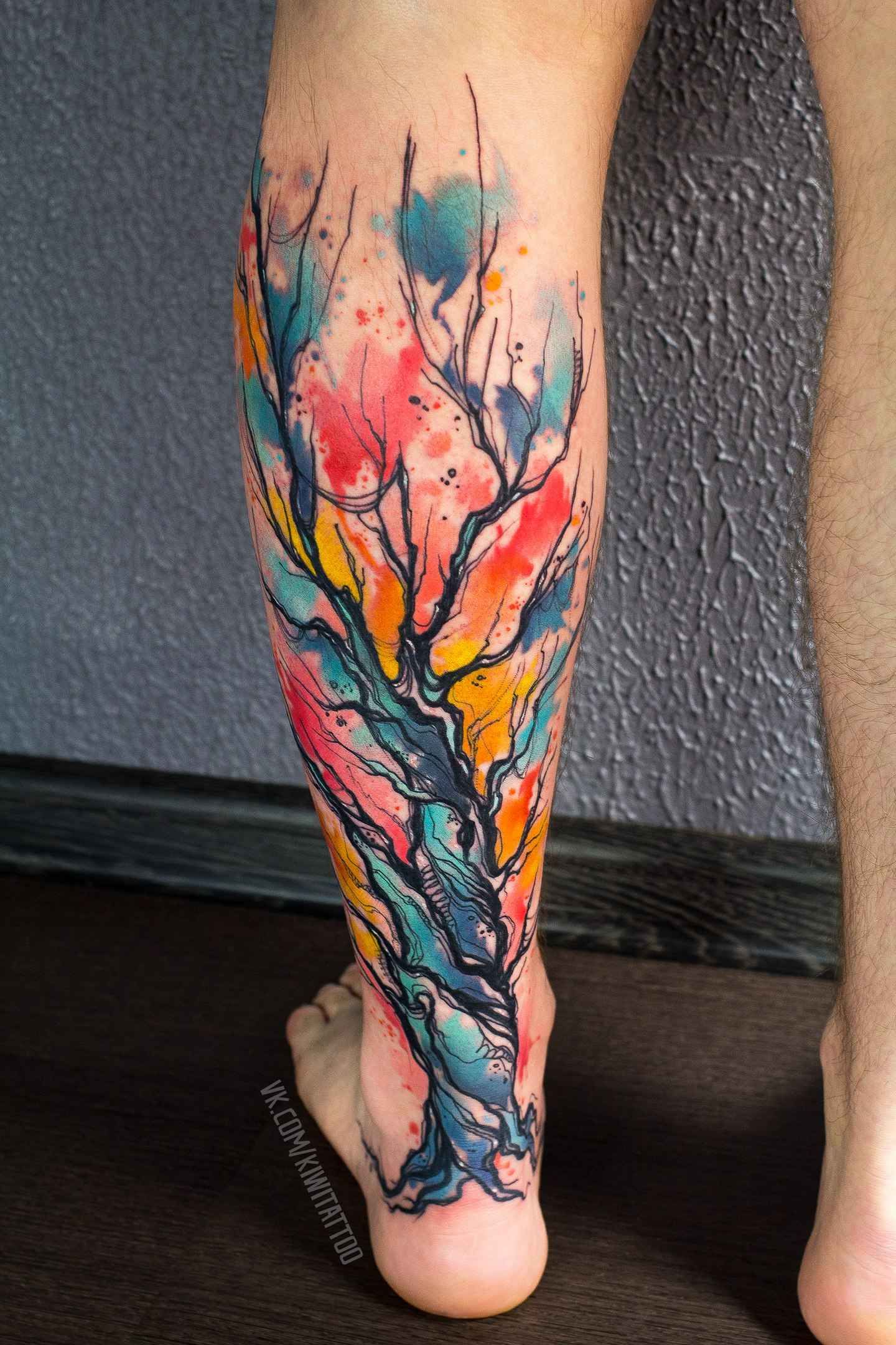 Watercolor Style Tattoos