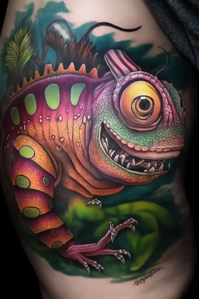 chameleon tattoo 1
