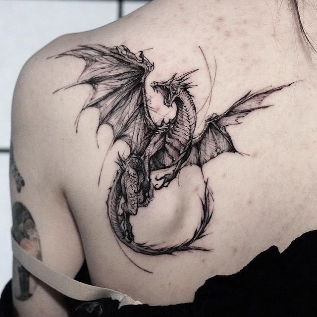 My first tattoo Western Dragon  rtattoo