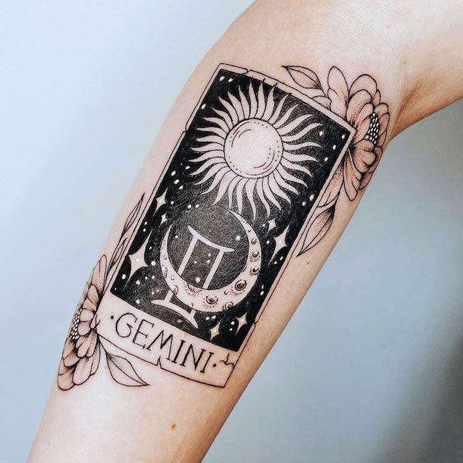 185+ Gemini Tattoos That Showcase Your Duality Of Nature