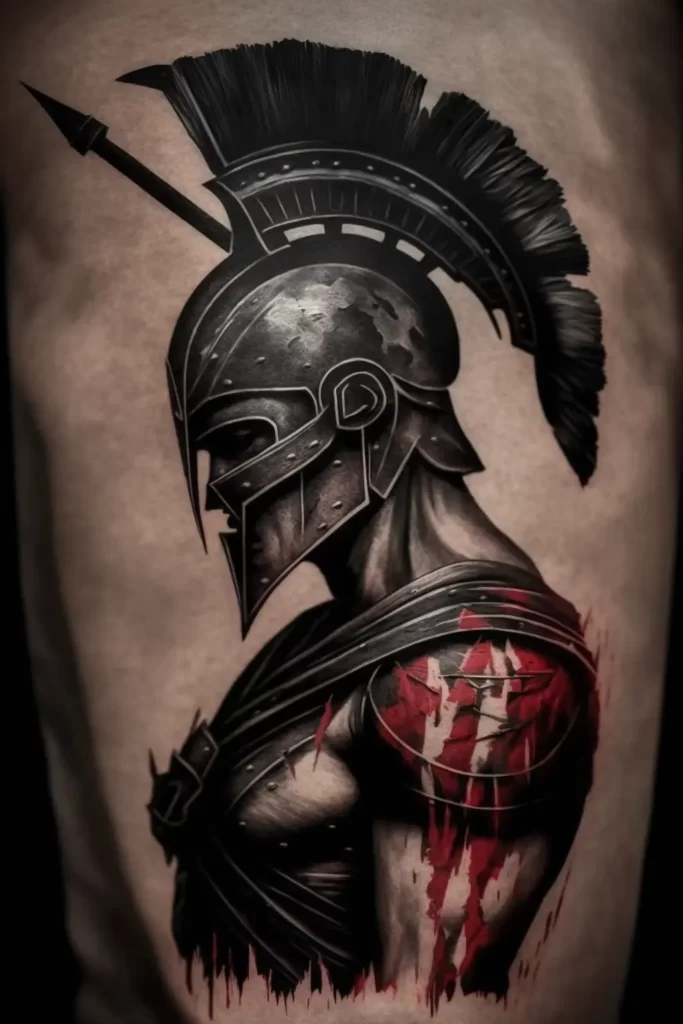 spartan tattoo 1