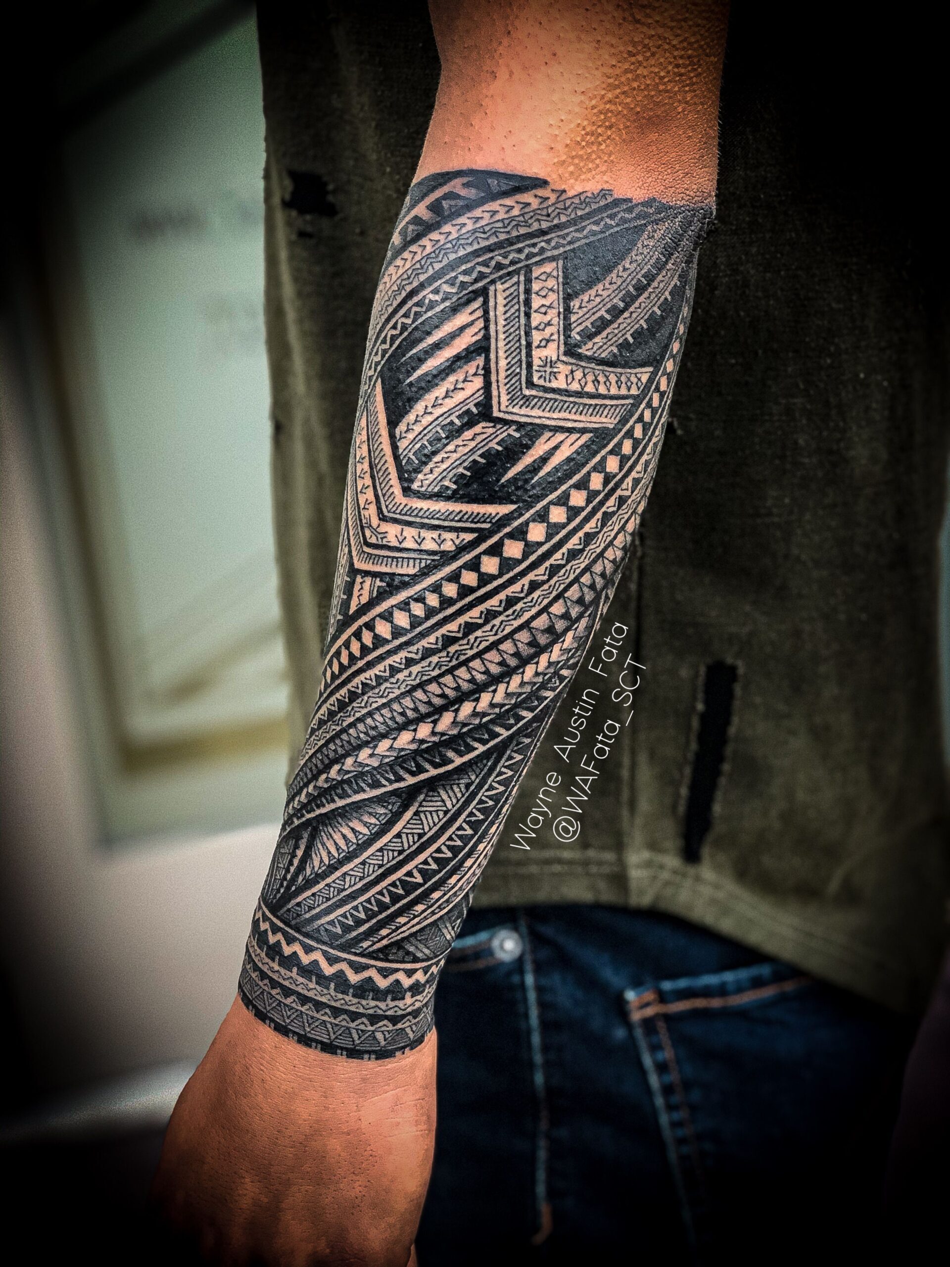 Cultural Symbols Half Sleeve Tattoo For Men