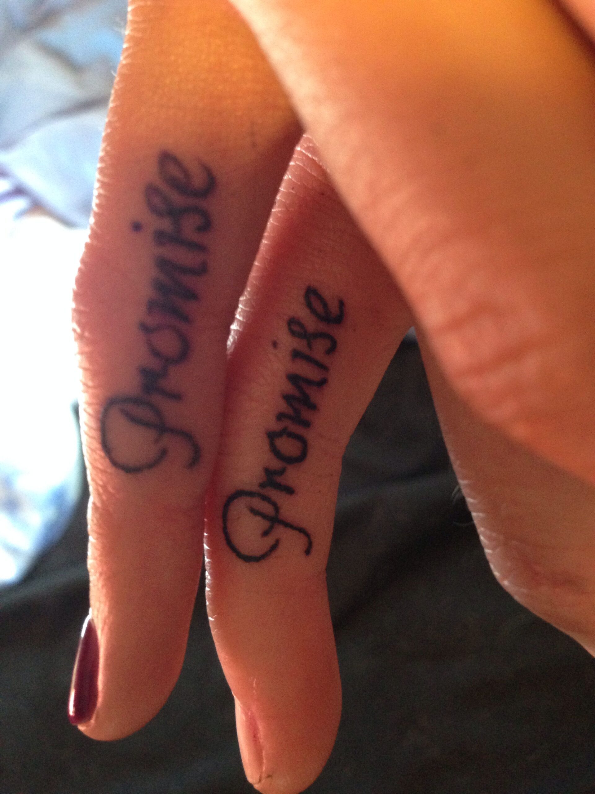 Finger Pinky Promise Tattoo