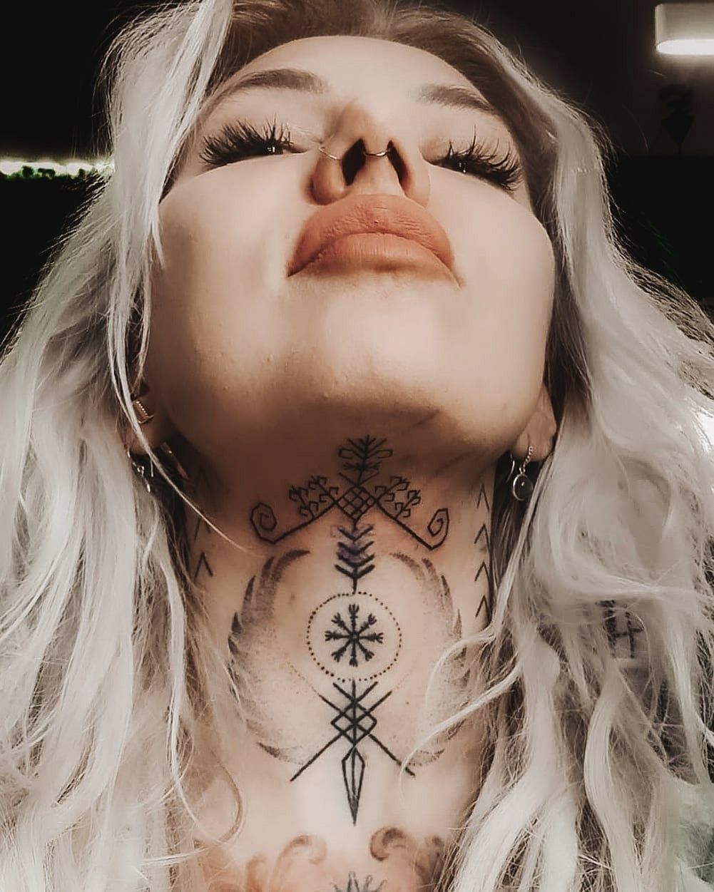 Throat Viking Tattoos For Women