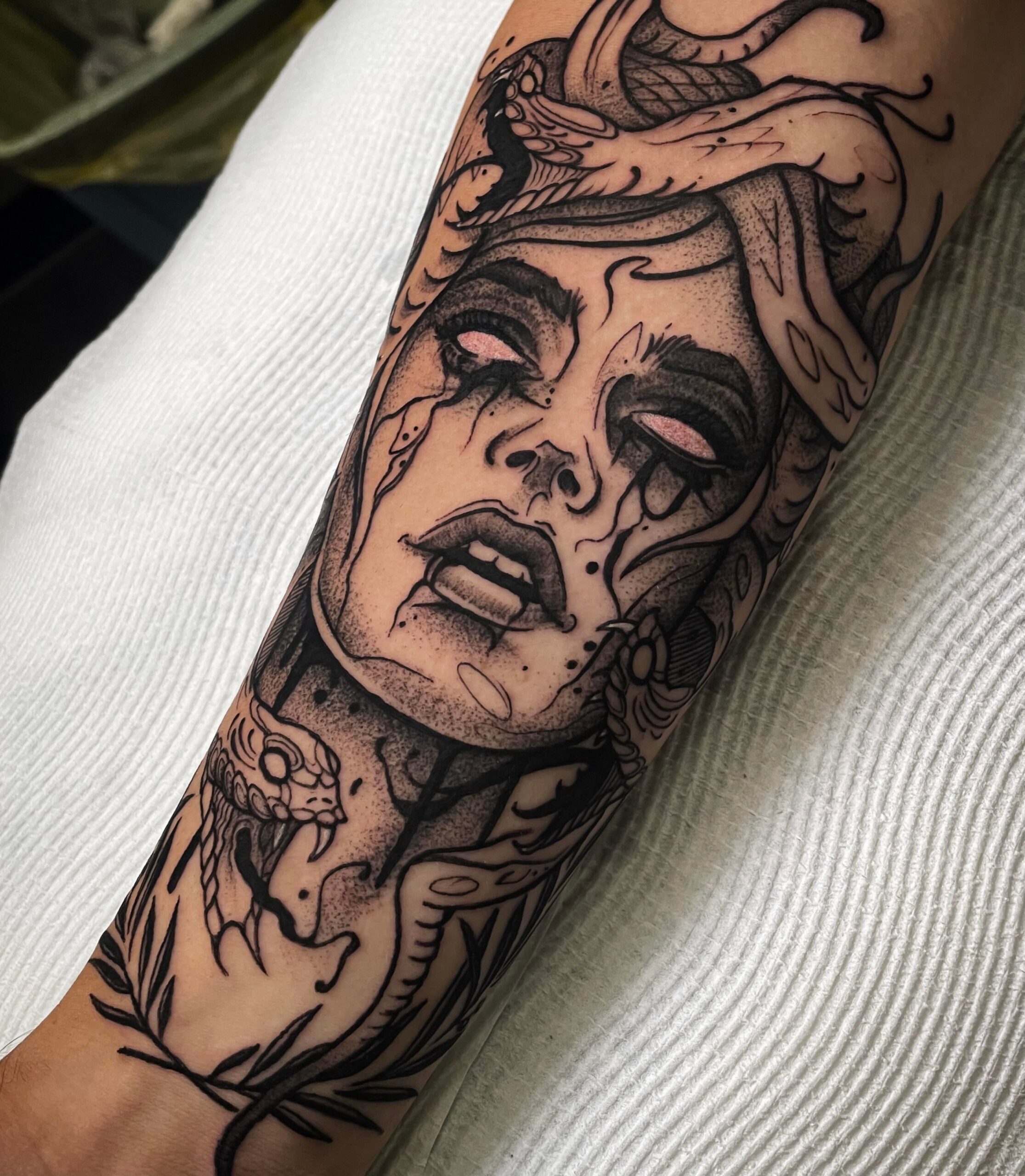 Forearm Medusa Tattoo