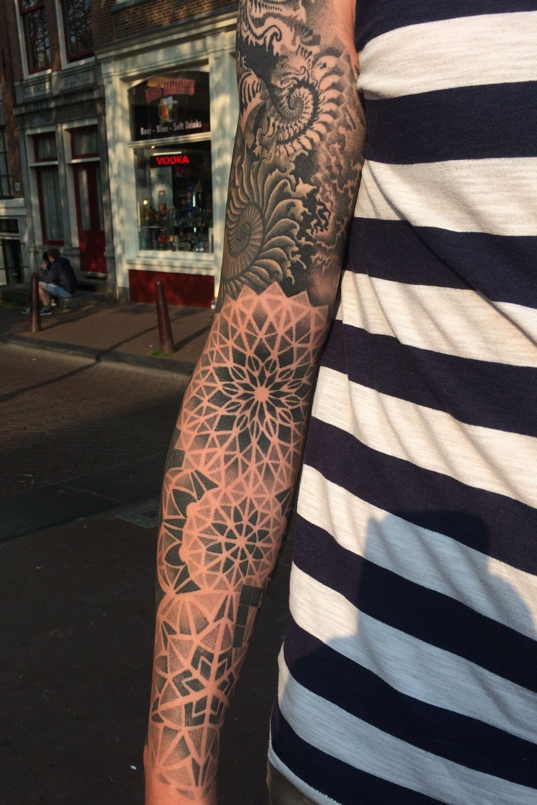 Geometric Sleeve Tattoos For Women