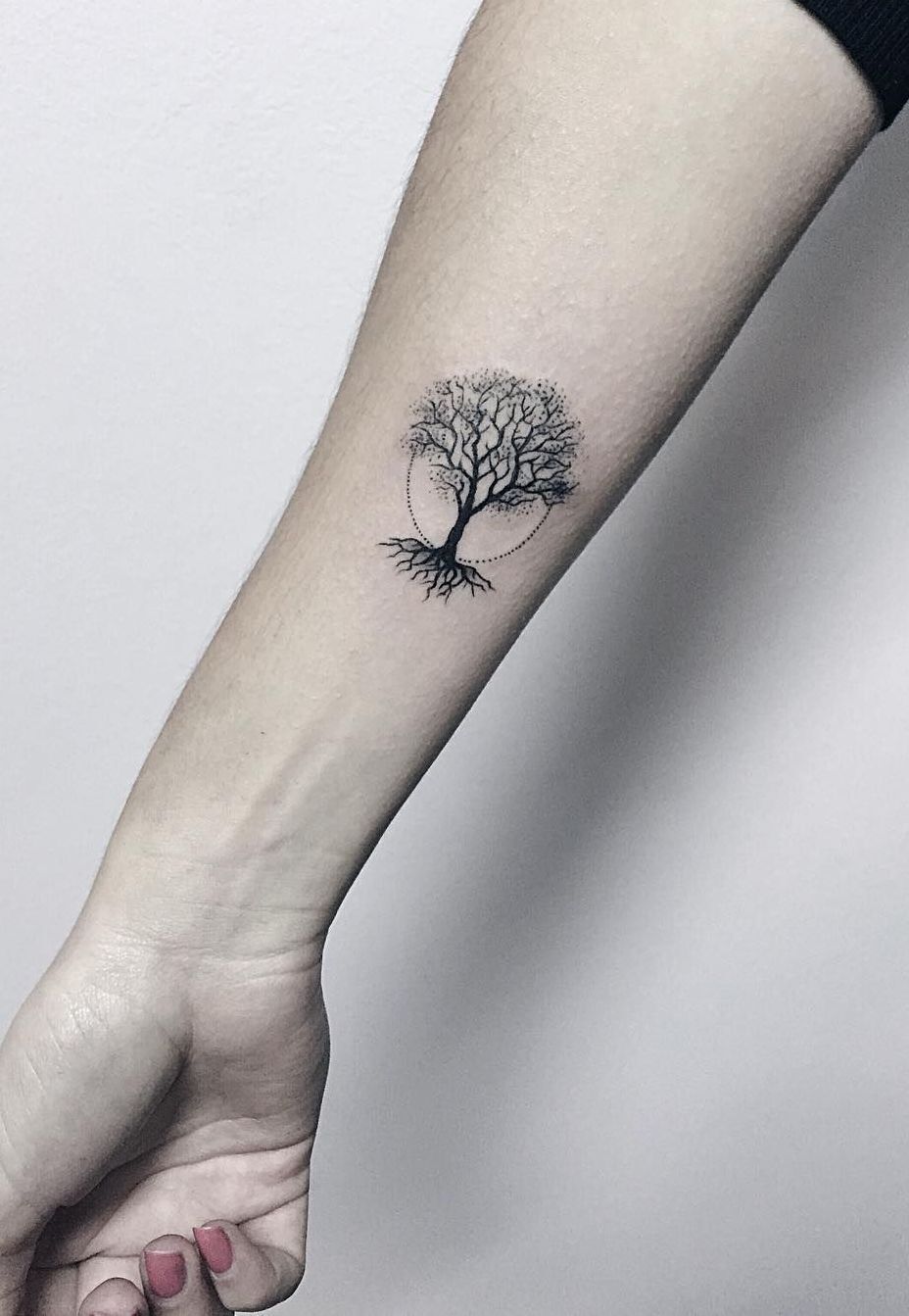 Minimalist Tree Of Life Tattoo