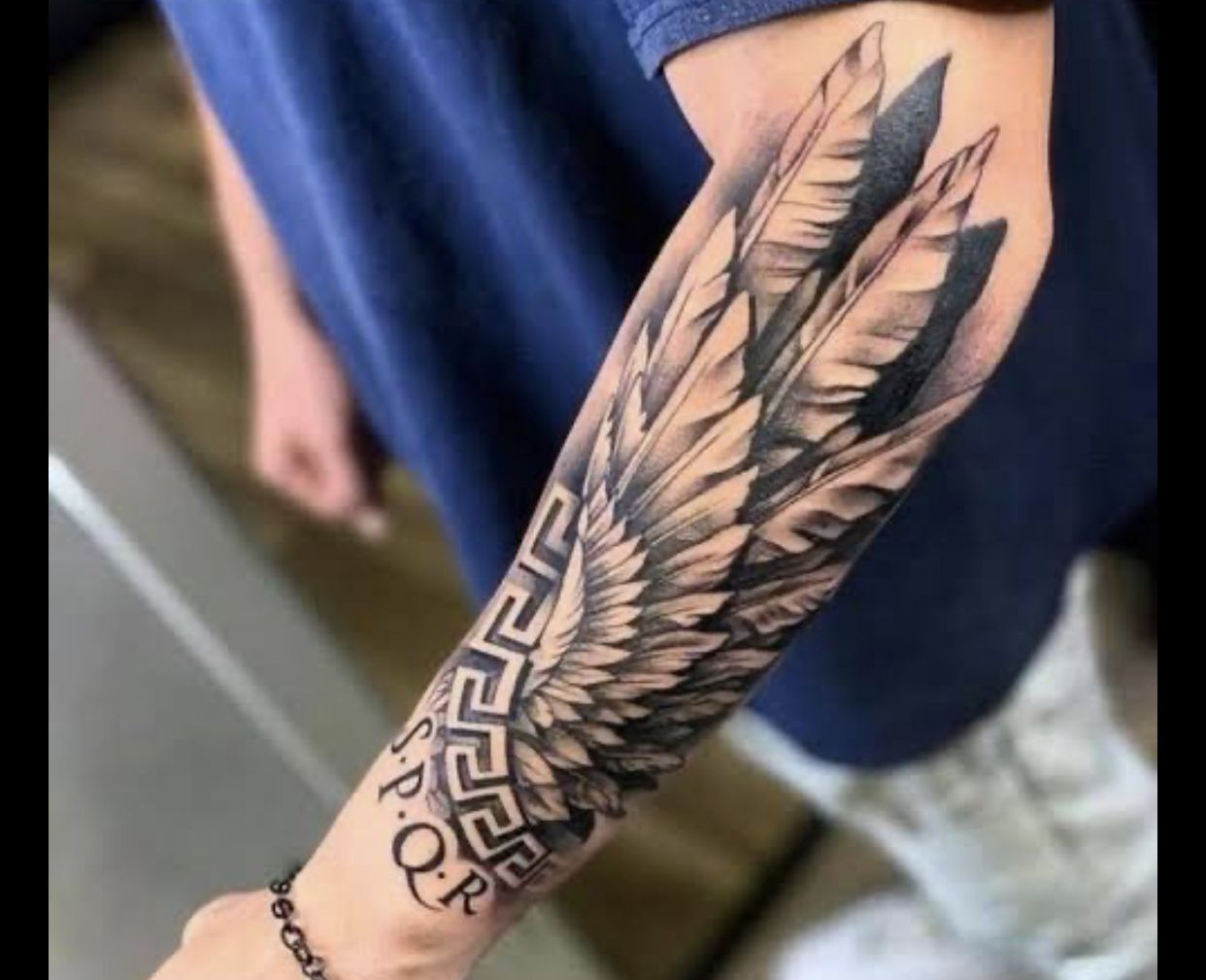 Outer Forearm Tattoos For Men